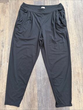 Fabletics Black Baggy Relaxed Ponte Skinny Pants